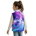 thumbnail image 3 of Pzuqiu Cat Kids Sleeveless Vests 9-10 Versatile Full Zip Fall Winter Warm Outerwear With Pockets Stretchy Casual Fall Outfits Fashion Clothing Wind Proof Soft for Daily Life, 3 of 7