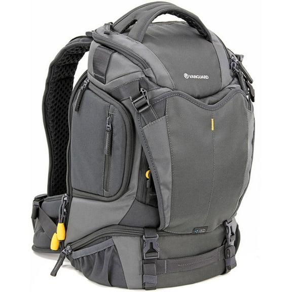 Vanguard Alta Sky 45D Backpack for Pro DSLR Camera with Attached Lens (Up to 70-200mm f/2.8), 2-3 Lenses, a Flash and Accessories, CSC (Compact System Camera) with Lens, Dark Gray