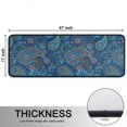 thumbnail image 5 of Kitchen Rugs Sets Of 2,Blue Paisley Pattern Anti Fatigue Kitchen Mat Rugs Non Slip Washable,Decorative Kitchen Floor Mats for Kitchen,Sink,Laundry,17"x47"+17"x47", 5 of 5