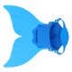 thumbnail image 4 of Merma De Niños Monofin Aleta De Natación Para Niños Aletas De Cola Monolítica De Natación Oneepiece Flippersblue, 4 of 7