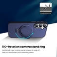 thumbnail image 6 of Entronix Magnetic Case Compatible with Galaxy S26 Plus, Frosted Matte Back with Kickstand Slim Cover, Navy Blue, 6 of 6