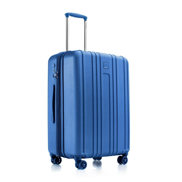 Hedgren Gate Medium Expandable 24 Inch Luggage Snorkeled Blue Walmart
