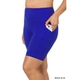 thumbnail image 2 of Zenana Women & Plus Workout Yoga Running Compression Exercise Biker Shorts with Side Pockets, 2 of 4