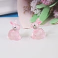 thumbnail image 4 of 10Pcs Luminous Bunny Colorful Glowing in The Dark Miniature DIY Resin Craft Ornament Cute Resin Rabbit Statue Model Phone Case Decor Small Gift, 4 of 4