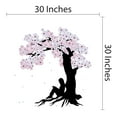 thumbnail image 4 of Blooming Cherry Blossom Tree Vinyl Wall Decor Sticker –Decal for home Decoration in Nursey room, Baby room, Bedroom and Living room, Wall Mural to Transform a Room with a New Look -Size 30" x 30"., 4 of 4