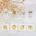 thumbnail image 4 of 40pcs 4 Colors Double Beads Caps with Rhinestone Filigree Flower Cup 8mm Rhinestone Bead Caps Cap Spacer for Jewelry Making DIY, 4 of 8