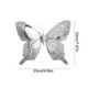 thumbnail image 3 of HWRETIE Home Garden Faux Vines High End Mesh Hollow Sil-Ver Double-Layer B-Utterfly Christmas Tree Accessories Christmas Decoration Home Decor, 3 of 6