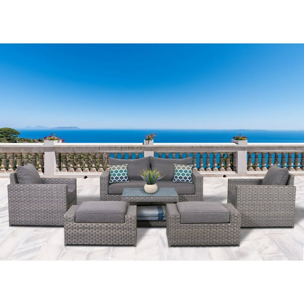 Sunhaven Cromwell 7 Piece Olefin Conversation Set Com Sunhaven Cromwell 7 Piece Olefin, Sunhaven Outdoor Furniture