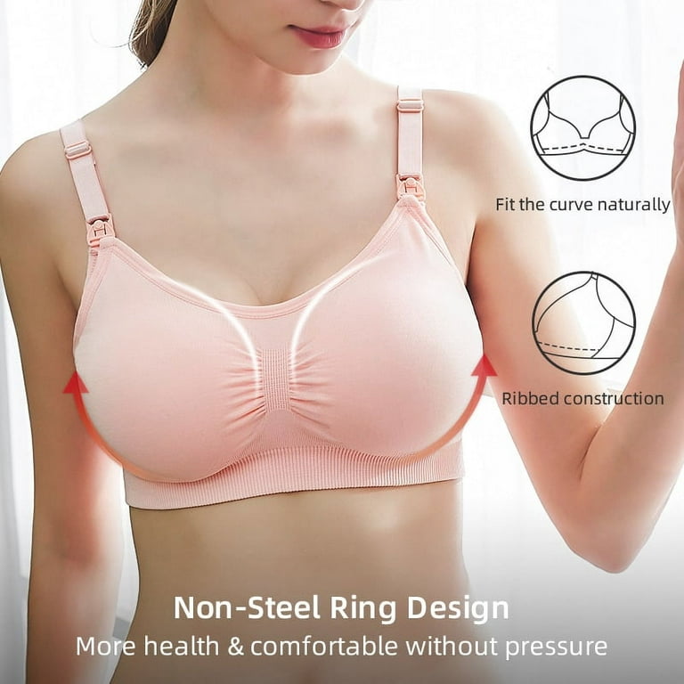 Maternity Nursing Bra Wirefree Breast Feeding Bra Mothers Clothing Pregnant  Women Breastfeeding Bra (Bands Size : 42, Color : C) : : Clothing,  Shoes & Accessories