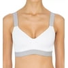 NATORI White/Lead Dynamic Convertible Contour Sports Bra, US 34D, UK 34D, NWOT