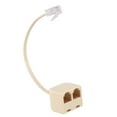 thumbnail image 6 of 2X RJ11 6P4C 2 Way Outlet Telephone Line Splitter Adapter Beige, 6 of 8