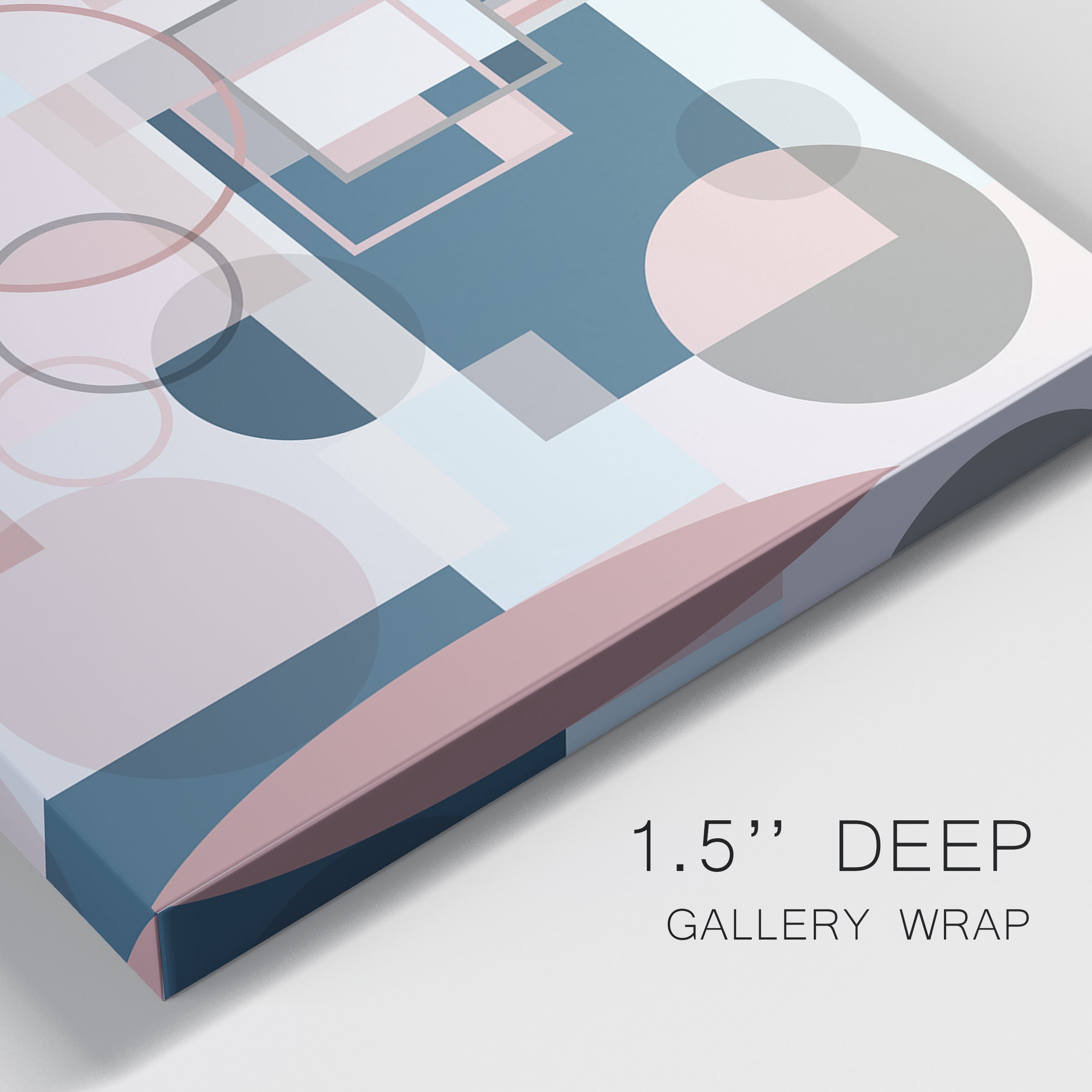 Modern Geo Premium Gallery Wrapped Canvas - Ready to Hang - Set of 2 - 12 x 18 Each