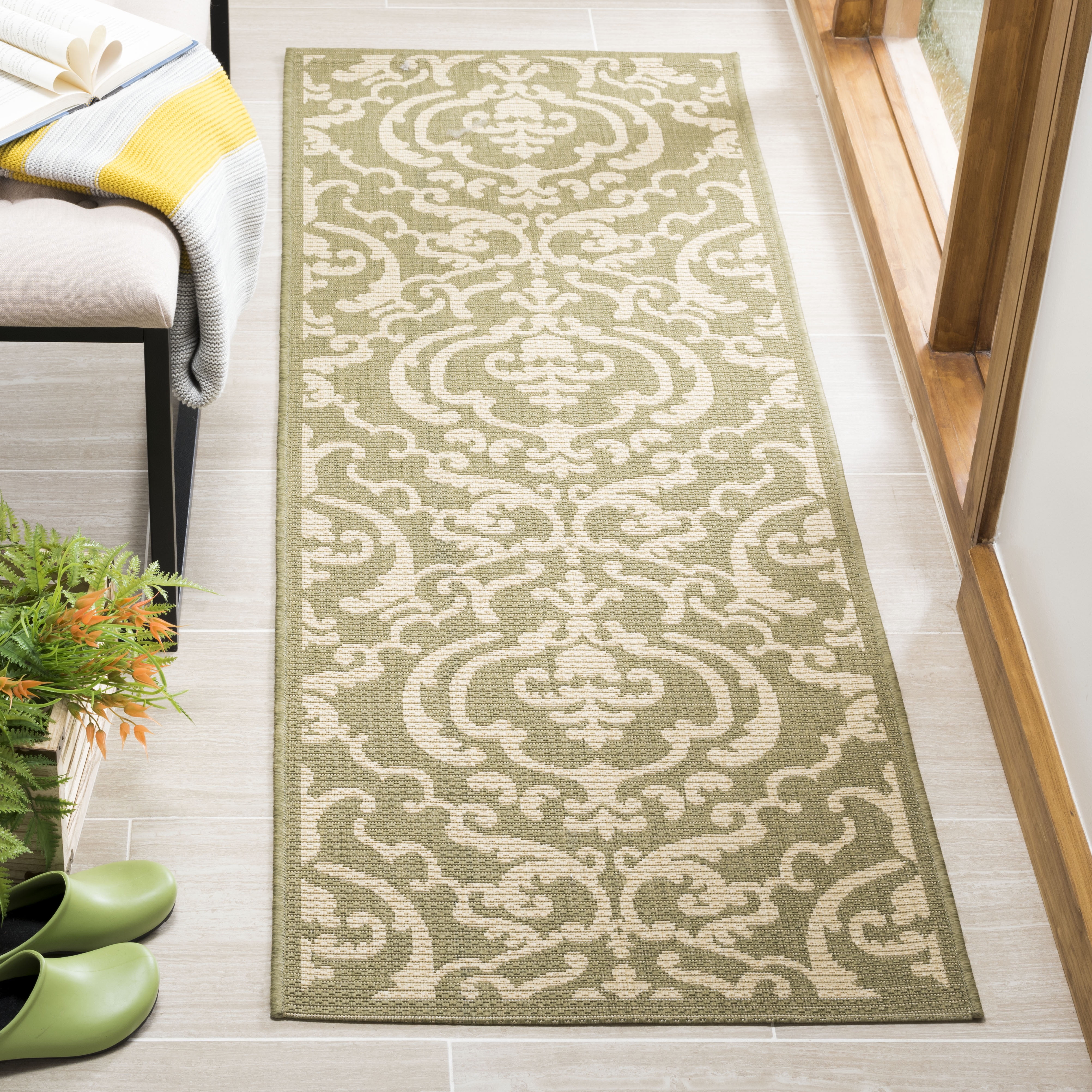 Safavieh Courtyard Dara Damask Indoor/Outdoor Area Rug or Runner