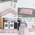 thumbnail image 5 of Pioneer Flower Floral Print Pattern Kitchen Rugs Sets Of 2,Anti Fatigue Kitchen Mat Rugs Non Slip Washable,Decorative Kitchen Floor Mats for Kitchen,Sink,Laundry,17"x30"+17"x47", 5 of 7