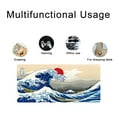thumbnail image 7 of Japanese Sea Wave Large Mouse Pad,Cool Extended Gaming Desk Pad,Office Desk Mat,PU Leather Waterproof Mousepad,HD Printing, for School Office Home and Game,31.5" x 15.7" -Kanagawa Surfing, 7 of 7
