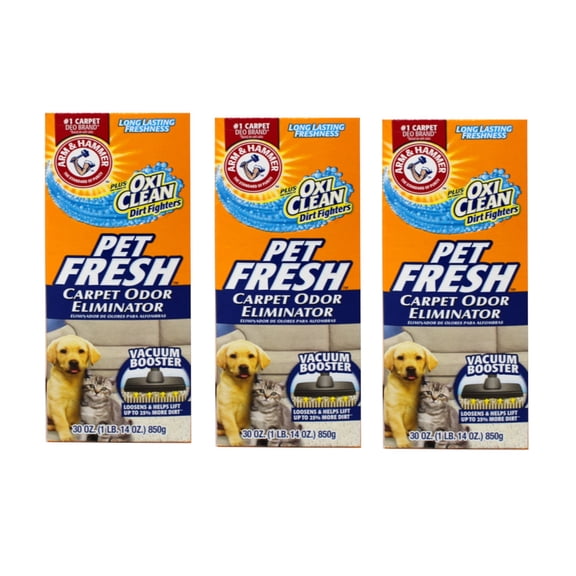 Arm & Hammer Carpet Odor Eliminator Pet Fresh 30 Oz. (Pack of 3)