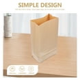 thumbnail image 3 of SHOWERORO 20Pcs Paper Food Bags Reusable Storage for Snacks Work Daily Occasions Khaki, 3 of 8
