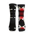 thumbnail image 2 of Women's Men's Bowling Bottle Print Colorful Novelty Pattern Crew Athletic Socks, 2 of 7