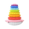 thumbnail image 1 of Whale Rocker Stacking Rings Toy for Infants, Colorful Developmental Toy with Rattle Beads for Fine Motor Skills (6+ Months), 1 of 8