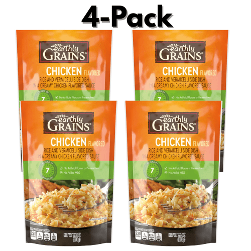 Earthly Grains Chicken Flavored Rice 4-Pack 5.6 oz