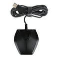 thumbnail image 1 of Micrófono táctil con doble condensador, receptor de grabación USB para videoconferencias, salas de conferencias, juegos y transmisión web (negro), 1 of 14