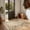 Edge Floral Cream Brown-2' x 3' (Rectangular), variant on 2x3 Washable Small Rugs For Entryway: Floral Door Mat Indoor Entrance Non Slip Rubber Backed Low Pile Soft Throw Area Bedroom Kitchen Front Foyer Entry Farmhouse
