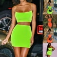 thumbnail image 1 of Women Crop Top Short Skirt Bodycon Evening Cocktail Party Two Piece Set Dress, 1 of 4
