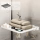 thumbnail image 1 of Xihbxyly Toallero de Baño, Organizador Plegable de Pared, Gran Capacidad, Diseño de Gancho Que Ahorra Espacio, Versátil para Baño, Cocina y Dormitorio, Beige/Gris, 40 X 31,5 Cm, 1 of 6