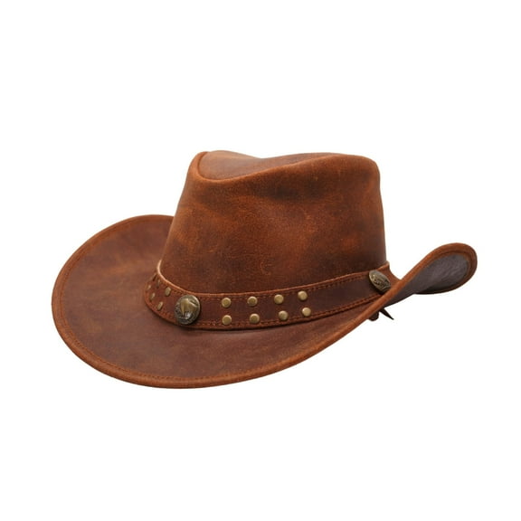 RESISTANCE Premium Australian Style Leather Cowboy Hat | Shapeable Outback Hat for Men and Women