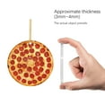 thumbnail image 5 of WUSUOWEI Pizza Ornaments for Christmas Tree Hanging Acrylic Ornament Xmas Decorations Gifts for FoodLovers, Women, Men Round Ornament Holiday Home Decor 5/4/3/2/1PCS, 5 of 8