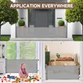 thumbnail image 2 of 140 Inch Retractable Baby Gates, Extra Wide Baby Gates for Large Openings, Mesh Dog Gate Retractable, Safety Gates for Kids or Pets, Extra Long Baby Gates for Stairs Doorway Indoor Outdoor-Gray, 2 of 7