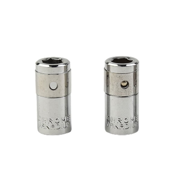 2pcs 1/4" Square Drive to 1/4" Hex Socket Adapter for Screwdriver Bits