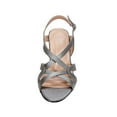 thumbnail image 2 of FLORAL Charlotte Women Wide Width Criss-Cross Strappy OpenToe Dressy Slingback Heeled Sandals, 2 of 6