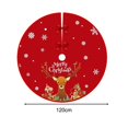 thumbnail image 4 of Falda de Navidad BLESIY cubierta de base de árbol de Navidad tapete clásico Decoración sala de estar Fiesta Estilo B, 4 of 8
