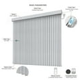 thumbnail image 5 of Yoolax Motorized Vertical Blinds Remote Control Wifi Automatic Window Blind Light Control Blackout Electric Vertical Blinds(Blackout Greyish White,54"W x 72"H), 5 of 7