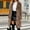 Brown, variant on Brilliant Jackets for Women Plus Size Womens Ladies Warm Faux Furry Long Coat Jacket WInter Solid V-Neck Outerwear Brown S
