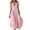 Pink-1, variant on Women Summer Button Maxi Shirt Dress Cotton Lapel V Neck Casual Linen Dress Sleeveless Flowy A-Line Long Work Dress