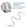 Goilinor 6pcs Toilet Baffle Replacement Chain Metal Toilet Flapper