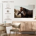 thumbnail image 5 of Elephant Stock Brown Mare And Foal Horses Wall Art - Horizontal Canvas Wall Art - Living Room Wall Decor - Photography Animal Canvas - Brown And Gray Decor - 36" x 24", 5 of 8