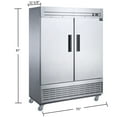thumbnail image 3 of Elite Kitchen 40.7 Cu Ft Vertical Shelves Freeze, Commercial Stainless Steel with Lifetime Warranty, 3 of 13