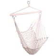 thumbnail image 6 of Beige Cotton Hanging Rope Chair Swing for Outdoor Relaxon, 6 of 26