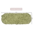 thumbnail image 6 of Home Weavers Bell Flower Collection Bathroom Rug 100% Cotton Fabric Tank Cover, Soft Absorbent Bath Rugs, Machine Washable, Toilet Tank Lid Cover for Bathroom, 10"x22" Tank Cover, Green, 6 of 9
