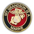 thumbnail image 2 of EagleEmblems P15813 Logo PIN-USMC, Petit-Fils (1 Pieds'), 2 of 3