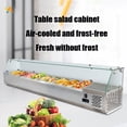 thumbnail image 4 of Barra de ensaladas de mesa, equipo comercial para refrigerador de supermercado, vitrina para exhibición de carne fresca y alimentos para ensaladas, 4 of 4