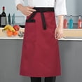 thumbnail image 3 of Callipe Half Apron Waterproof Chef Apron with Pockets for Men Women Adjustable Oil-Proof Stain-Proof Breathable Kitchen Cooking Apron for Home Restaurant, 3 of 8