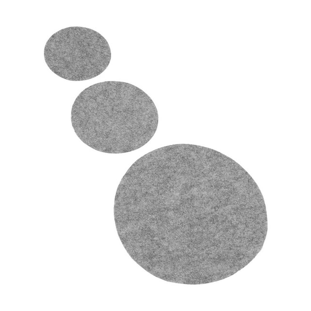 Divisores 24 piezas placas de fienza divisor Cadada Cortable Lavable reutilizable Plaza de Fieltro Separador Protectores de Placa de Fieltro para Platos de Horno Gris