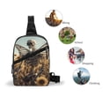thumbnail image 5 of Lsque Skull Butterfly Sunflower Pattern Chest Package – Foldable Waterproof Chest Bag with Adjustable Shoulder Strap, Double Zipper Compartments & D-Buckle Design, 5 of 6