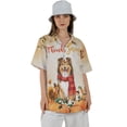 thumbnail image 4 of Happy Thanksgiving Shetland Sheepdog with Turkey Pumpkins Autumn Vibes Hawaiian Shirt Breathable Summer Unisex Merch Sheltie Dog Lover Gifts - 12018, 4 of 6