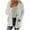 White, variant on Women's Cardigan SweaterKnit Plus Size Plush Sweater Pockets Outerwear Buttons Cardigan Coat