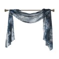 thumbnail image 2 of Madison Park Simone Printed Floral Voile Sheer Scarf in Navy, 42"x144", 2 of 5